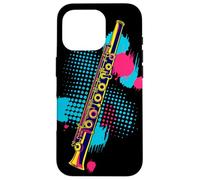 Flauto Color Streetart Strumento a fiato Custodia per iPhone 16 Pro