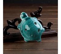 Flauto contralto Ocarina a 6 fori Tartaruga Strumenti musicali a fiato Flauto Flauta in ceramica for il gioco degli studenti (Color : Deep blue)