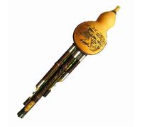 Flauto Cucurbit for principianti, Flauto Hulusi fatto a mano, Strumento tradizionale Hulusi Nero Zhu ThreeTone Hulusi Flauto Zucca Flauta Crashproof Calabash