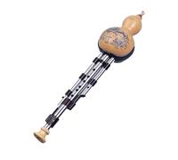 Flauto cucurbita for principianti, flauto Hulusi fatto a mano, strumento tradizionale Hulusi Ebano classico manicotto in acciaio Hulusi C Tune Instrument