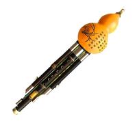 Flauto cucurbita for principianti, flauto Hulusi fatto a mano, strumento tradizionale Hulusi flauto Hulusi zucca naturale e Zhu Flauta Hulusi C chiave musicale