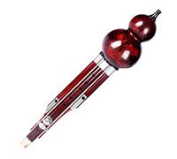 Flauto Cucurbita Prestazioni Hulusi Mahogany Hulusi Professional Performance Professionale Tre Tone B-flat Beginner Adult Self-Learing Hulusi (Color : C-tune)