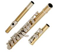 Flauto da concerto professionale per flauto a chiave C a 16 fori chiusi con guanti in tessuto con scatola per flauto Flauto Traverso per Principiante