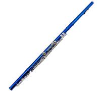 Flauto da studente Chiave C A 16 Fori Chiave E Chiave Aperta E Chiusa Flauto Blu I Principianti Degli Studenti Di Flauto Si Esercitano A Suonare Strumenti Musicali (Color : Lue 16 open cells)
