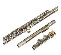 Flauto da studente Flauto 16 Fori Aperti Chiusi Chiave C Strumento Musicale Da Concerto Per Flauto Traverso Professionale Con Accessori Di Supporto (Color : Bronze Antique)