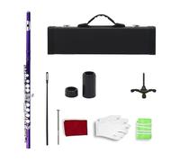 Flauto Da Studente Flauto A 16 Fori Chiusi Chiave Do In Rame Bianco Accessori Per Strumenti A Fiato Da Concerto(7)