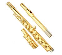 Flauto da studente Flauto Che Suona Il Flauto Professionale Con Corpo In Rame Bianco Placcato Oro