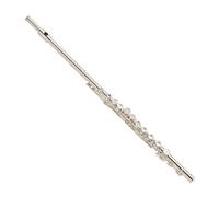Flauto Deluxe di Gear4music | Testata in Argento Massiccio, Design a Fori Chiusi con Meccanismo Mi Diviso, per Principianti in Progresso