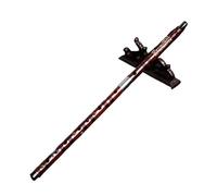 Flauto di bambù amaro per principianti adulti strumento a base zero marrone modello a sezione unica con accessori Principianti Bamboo Flute