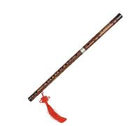 Flauto Di Bambù Flauto Di Bambù A Due Sezioni Per Strumenti Musicali Entry-level Marrone Rossastro In Una Scatola Di Plastica(C Key)