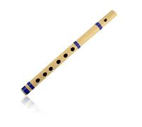 Flauto di bambù indiano autentico in legno di bambù a forma di D Key Fipple Woodwind strumento musicale registratore tradizionale Bansuri fatto a mano novità decorativi e oggetti da collezione