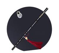 Flauto di bambù nero per principianti per esercitarsi con uno strumento a fiato professionale in chiave di Re Principianti Bamboo Flute