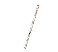 Flauto Di Bambù Per Principianti Principianti Che Suonano Uno Strumento Musicale Nazionale Entry-level A Base Zero Con Flauto Di Bambù A Due Sezioni Orizzontale(White,C Key)