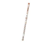 Flauto Di Bambù Per Principianti Principianti Che Suonano Uno Strumento Musicale Nazionale Entry-level A Base Zero Con Flauto Di Bambù A Due Sezioni Orizzontale(White,F Key)