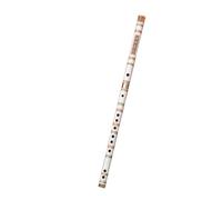 Flauto Di Bambù Principianti Che Suonano Uno Strumento Musicale Nazionale Entry-level A Base Zero Con Flauto Di Bambù A Due Sezioni Orizzontale(White,D Key)