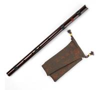 Flauto di bambù professionale Chiave D 54 Cm Shakuhachi 5 Fori Strumenti Musicali Flauto Verticale In Bambù Strumento A Fiato (Color : Brown 1.0)