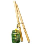 Flauto Di Bambù Professionale Flauto Con Bocchino A Soffietto Adatto Ai Principianti In Bambù Viola Verticale(YELLOW G)