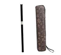 Flauto Di Bambù Professionale Flauto Di Bambù Portatile Nero F/G Tune 8 Fori Strumento Tradizionale Flauto Di Bambù Per Principianti Facile Da Suonare(F Key)