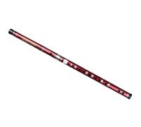 Flauto di bambù rosso fatto a mano e corpo dello strumento a fiato con filo trasparente legato a mano Prestazioni Professionali Flauto Di Bambù (Color : F)
