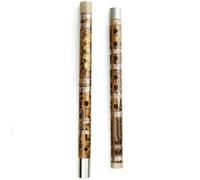 Flauto di bambù stampato a doppio inserto 2 toni 6 fori strumenti musicali cinesi professionali in bambù inclusa la custodia per flauto Principianti Bamboo Flute(D KEY)