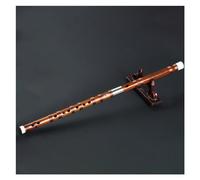 Flauto Di Bambù Strumento di flauto di bambù lucido suonato professionalmente Poesia incisa splendidamente opaca (Color : C)