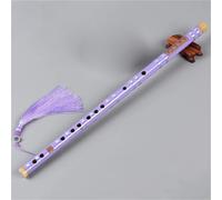 Flauto Di Bambù Strumento Per Flauto Di Bambù Tradizionale A Sezione Singola E/F/G Tune Strumento Per Flauto Di Bambù Per Adulti Per Principianti Con Foro Aperto(Purple F)