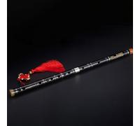 Flauto Di Bambù Strumento Per Flauto Principiante Adulto Professionale Flauto Traverso In Bambù Amaro Spina Singola Rame Bianco(Black,C Key)