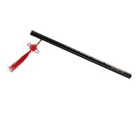 Flauto Di Bambù Tradizionale flauto di bambù a 6 fori e strumento a fiato con poesia scolpita sul corpo del tubo