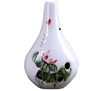 Flauto di ceramica, Ocarina in argilla a 6 fori contralto in Do for principianti, for imparare a suonare, con custodia in tessuto + cordino + panno for la pulizia(White C)