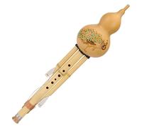 flauto di cucurbitacea， flauto di zucca Flauto Hulusi Professionale Suonare il flauto Hulusi Strumento musicale naturale in zucca for adulti e principianti Flauto di zucca(F key)