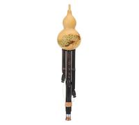 flauto di cucurbitacea， flauto di zucca Flauto Hulusi Professionale Suonare il flauto Hulusi Strumento musicale naturale in zucca for adulti e principianti Flauto di zucca(G key)