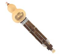 flauto di cucurbitacea， flauto di zucca Flauto Hulusi Strumento musicale tradizionale cinese etnico a forma di zucca Tipo di esecuzione professionale Flauto Hulusi a nove fori(C key)