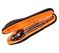 flauto di cucurbitacea， flauto di zucca Strumento Hulusi Flauto di cucurbita di zucca Hulusi con chiave C a 3 toni, in alluminio con tubi placcati in rame, strumento tradizionale cinese