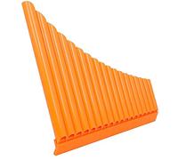 Flauto di Pan 16 Note in Tonalità di Do per Principianti | Abs Arancia, Angolo Fisso, Portatile e Facile da Riporre, Libro Musicale e Borsa