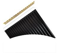 Flauto Di Pan 16 Tubi 18 Tubi C/G Strumento Musicale A Doppia Adatto Ai Principianti Flauto Pan cinese (Color : 18 tubes black brown)