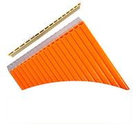 Flauto Di Pan 16 Tubi 18 Tubi C/G Strumento Musicale A Doppia Adatto Ai Principianti Flauto Pan cinese (Color : 18 tubes beige orange)