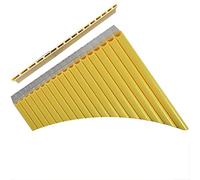 Flauto Di Pan 16 Tubi 18 Tubi C/G Strumento Musicale A Doppia Adatto Ai Principianti Flauto Pan cinese (Color : 18 tubes beige)