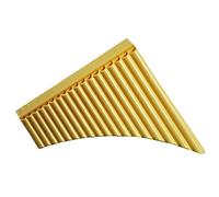Flauto Di Pan 16 Tubi 18 Tubi C/G Strumento Musicale Flauto Di Pan Mobile A Doppia In Plastica Flauto Pan cinese (Color : 18 Tubes Beige Yellow C Tone)
