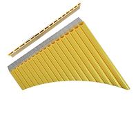 Flauto Di Pan 16 Tubi 18 Tubi C/G Strumento Musicale Flauto Di Pan Mobile A Doppia In Plastica Flauto Pan cinese (Color : 16 tubes beige yellow C tone)