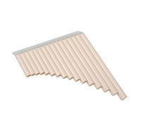 Flauto di Pan 16 Tubi in Tonalità di Do per Principianti | Abs Beige, Suono Ricco e Facile Apprendimento, Libro Musicale e Borsa Inclusi