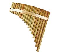 Flauto di Pan 18 Pipes F Key Pan Flauto Strumento A Fiato Tradizionale Cinese Tubi Di Pan Di Bambù Naturali