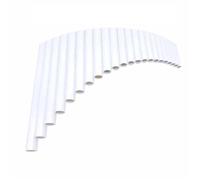 Flauto Di Pan 22 Tubi Flauto Di Pan In Plastica ABS G Key Strumenti Musicali Popolari Fatti A Mano Destra Sinistra(White Right Hand)
