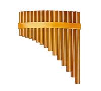 Flauto Di Pan A 15 Tubi Strumenti Musicali A Chiave G Strumento A Fiato Marrone Tubi Di Pan Fatti A Mano
