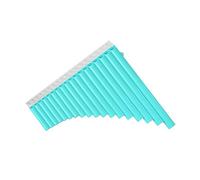 Flauto Di Pan A 18 Tubi In Resina ABS Con Chiave C, Facile Apprendimento Per Strumenti Musicali A Fiato Per Principianti Con Borsa Per Il Trasporto (Color : Blue)