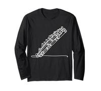 Flauto di Pan Arte Lineare per Musicisti Maglia a Manica