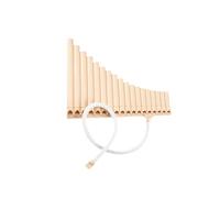 Flauto Di Pan Artigianale Strumento Flauto Di Pan Facile Da Imparare Con Bocchino 16 18 Tubi Per Insegnare E Suonare(Brown blowpipe)