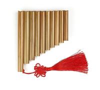 flauto di pan CFG Key Pan Flauto 25 22 18 15 10 Tubi Strumento Musicale Strumento A Fiato Marrone Chiaro Tubi Di Pan Fatti A Mano Di Buona Qualità (Color : 10C LEFT HAND)