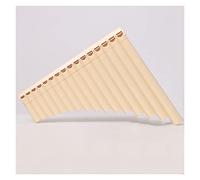 Flauto Di Pan Flat A 18 Tubo A 18 Tubo A Doppia Flauto In Padella Adatto Per La Bocca Scorrevole Che Soffia Flauto Flauto Pan cinese (Color : 16 tubes off-white)