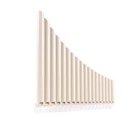 Flauto Di Pan Flauti Di Pan A 16 Canne Per Principianti E 18 Canne In Do Maggiore Facili Da Imparare E Da Suonare(18 tubes off-white)