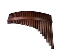 Flauto Di Pan Flauti Di Pan In Legno Con Cerchi 25 O 22 Canne Sol E Do Maggiore Esecuzione Accordatura Professionale(25 tubes in C key brown)